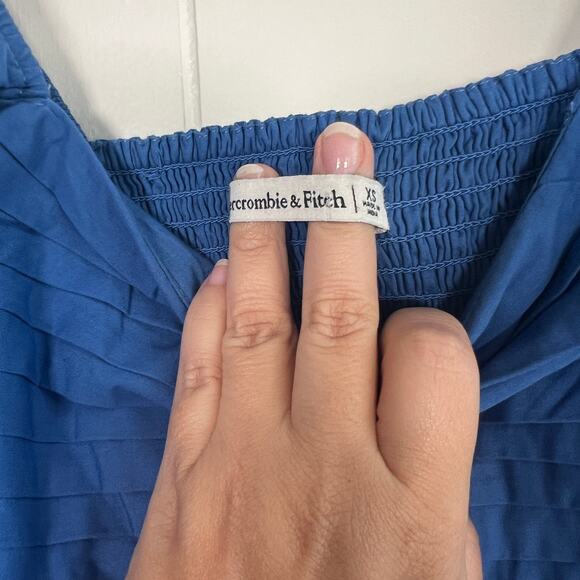 Abercrombie and Fitch Emerson Poplin Puff Sleeve Mini Dress XS - Picture 7 of 9